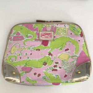 [Lilly Pulitzer] Toiletry Bag with alligators